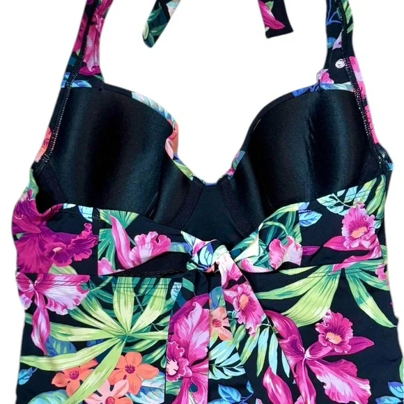 Tommy Bahama Coastal Gardens Underwire Halter Tankini Top